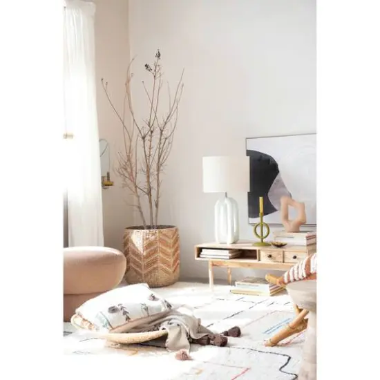 Hello Honey&reg; Brown Chevron Handwoven Seagrass Basket Set {1}