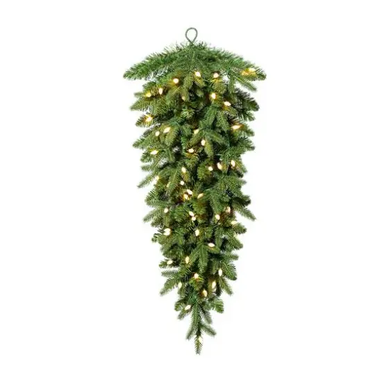 Glitzhome&reg; 36" Pre-Lit Greenery Christmas Teardrop with LED Lights & Timer {6}