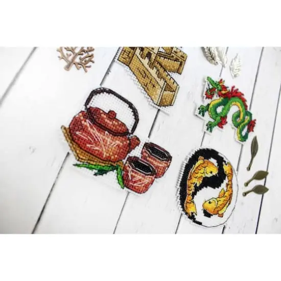 MP Studia China Magnets Plastic Canvas Counted Cross Stitch Kit {5}