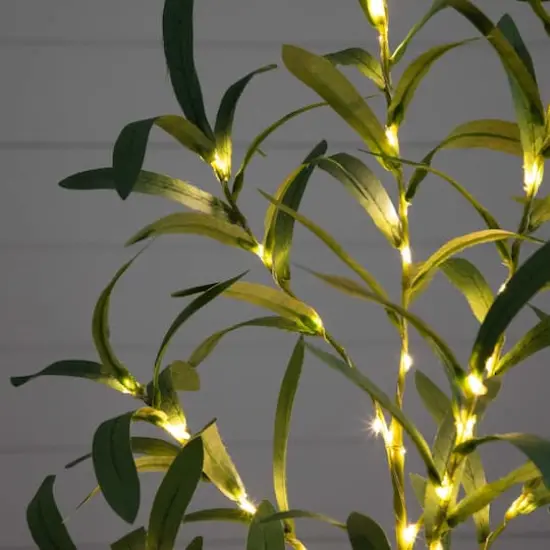 2ft. Pre-Lit Artificial Olive Tree with Warm White LED Lights {4}
