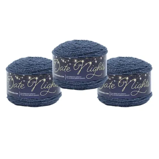 3 Pack Lion Brand&reg; Date Nights Yarn Lapis {1}