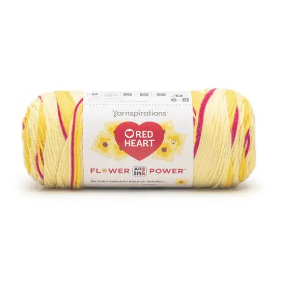 3 Pack Red Heart&reg; All In One Flower Power&trade; Yarn Dilly Daylily {4}