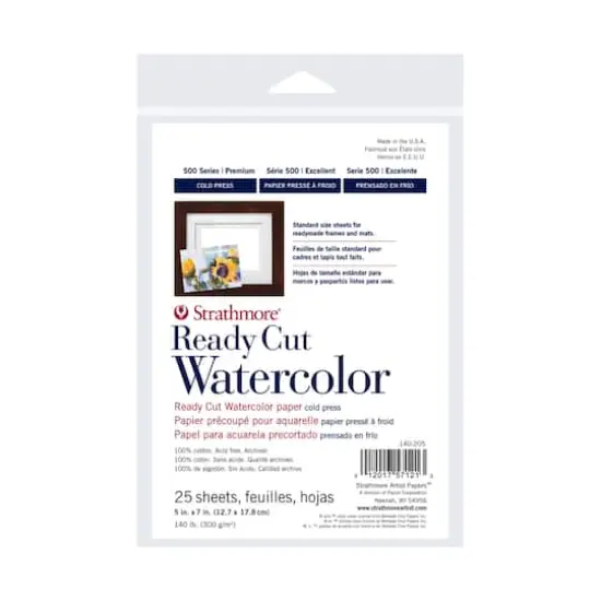 Strathmore® 500 Series Cold Press Ready Cut Watercolor Paper {1}