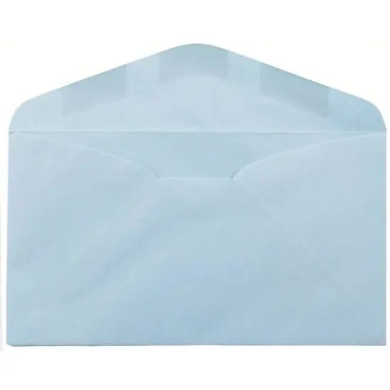 JAM Paper 3.625" x 6.5" Premium Commercial Envelopes, 100ct. Light Blue {4}