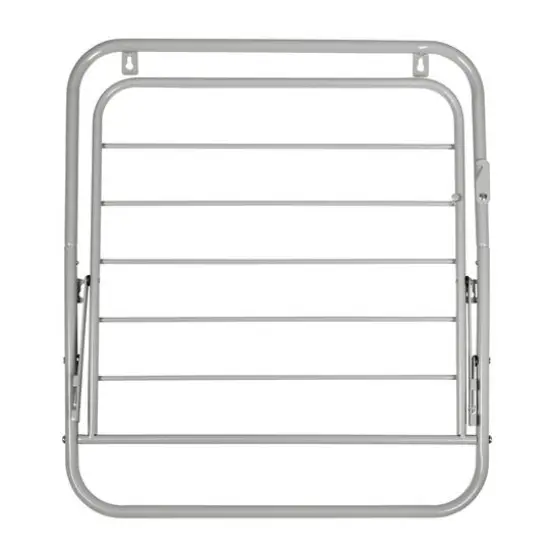 Honey Can Do Gray Collapsible Wall-Mounted Clothes Drying Rack {10}