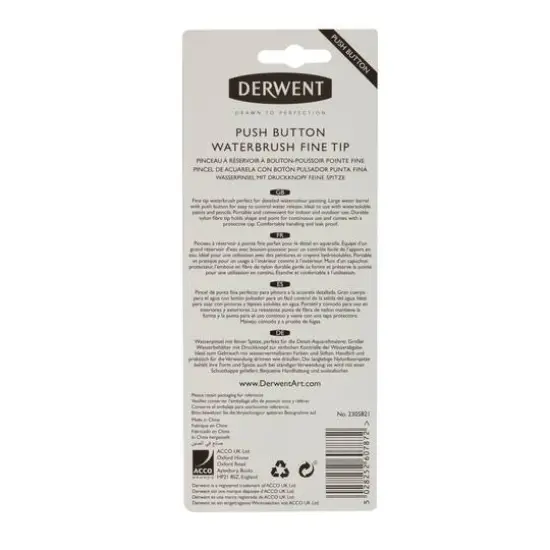 Derwent&reg; Fine Tip Push Button Waterbrush {6}