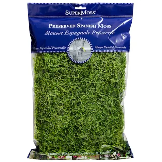 SuperMoss&reg; Preserved Spanish Moss, Grass Green {1}