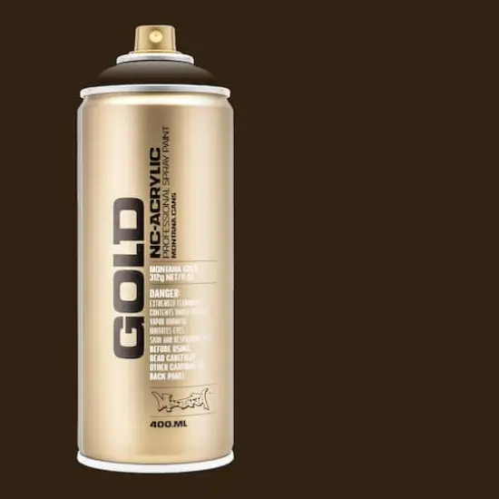 Montana&trade; Cans GOLD Shock Color Spray Paint, 400mL S8020 Shock Brown Dark {4}