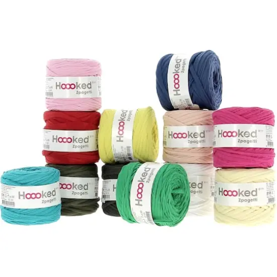 12 Pack: Hoooked Baby Zpagetti Unimix Yarn Set {1}