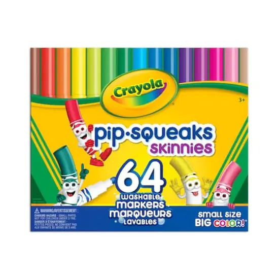 Crayola&reg; Washable Pip-Squeaks Skinnies Markers, 64ct. {4}