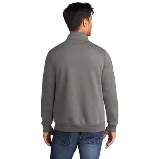 Port & Company&reg; Core Fleece 1/4 Zip Pullover Sweatshirt Graphite Heather {6}