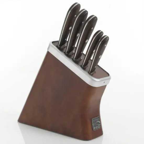 Kenmore&reg; Pro Truman 6-Piece High Carbon Stainless Steel Cutlery Set with Wood Handles {10}