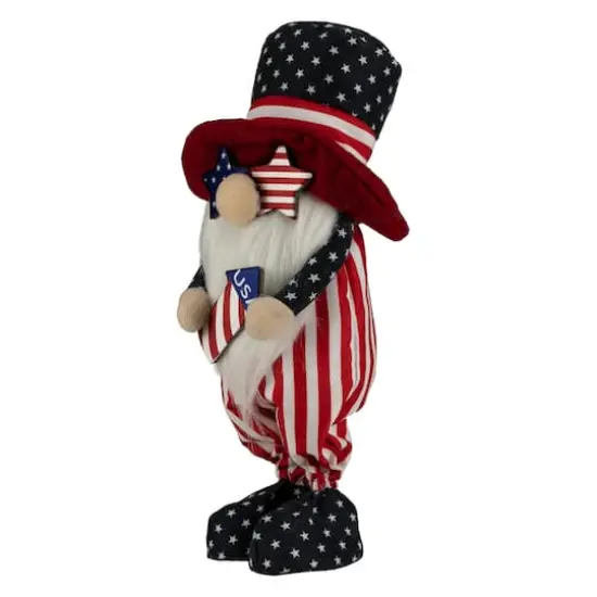 12.2" Patriotic Rocket 4th of July Americana Gnome with Star-Shapes Sunglasses {4}