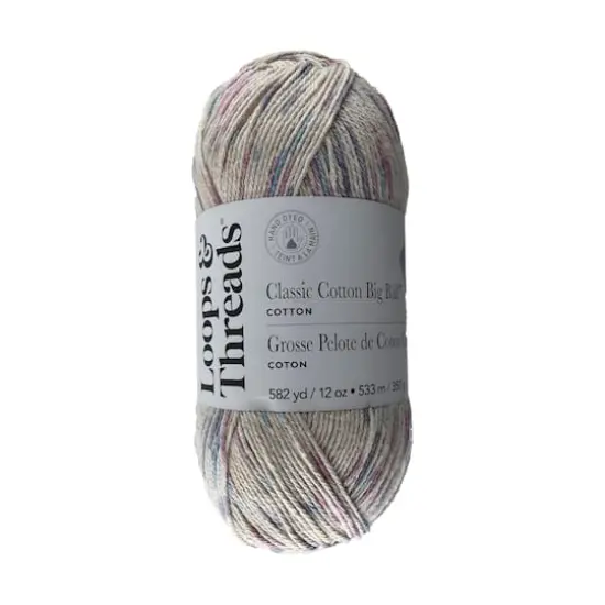 Classic Cotton Big Ball&trade; Ombre Yarn by Loops & Threads&reg; Confetti Ombre {1}