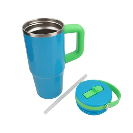 20oz. Two-Tone Stainless Steel Insulated Tumbler by Celebrate It™ Blue {3}