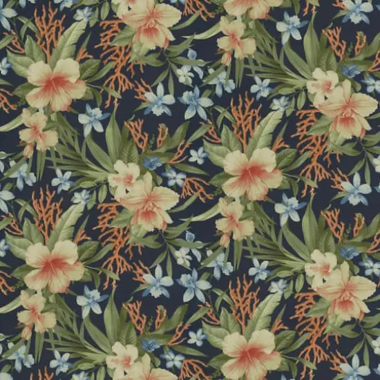 Tommy Bahama Ink Fleur Mar Outdoor Fabric {3}
