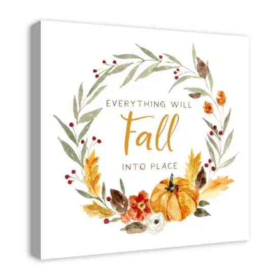 Fall Into Place Canvas Wall Art {5}