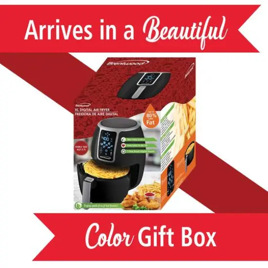 Brentwood 4-qt. 1400 Watt Electric Digital Air Fryer {8}