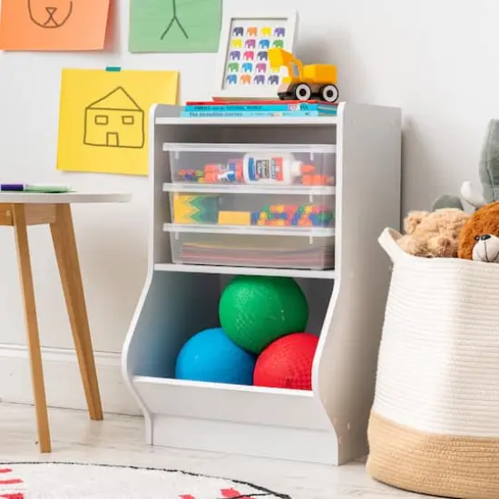 Iris&reg; 5.5qt. Clear Clip Boxes with Lids & Blue Latches, 4ct. {7}