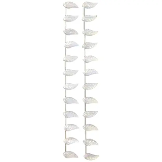 Clear Aurora Borealis Glass Leaf Beads, 17mm by Bead Landing&trade; {4}