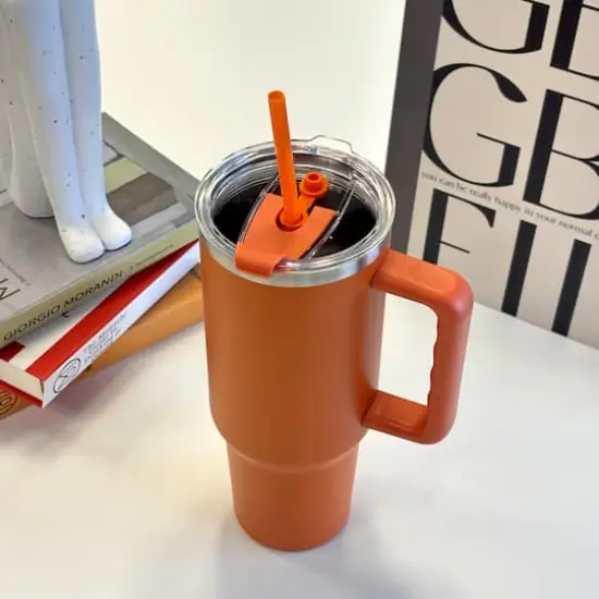 40oz. Pumpkin Spice Stainless Steel Insulated Tumbler by Ashland® {3}