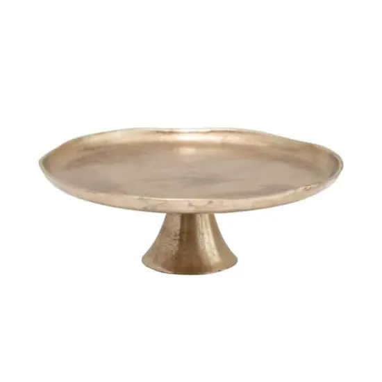Hello Honey&reg; 11.75" Antique Gold Finish Metal Pedestal {1}