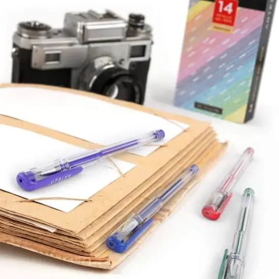 Arteza&reg; 14 Color Metallic Gel Pen Set {4}