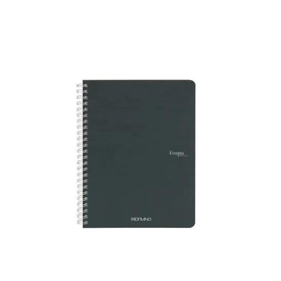 Fabriano&reg; EcoQua Spiral Bound Lined Notebook Dark Green {1}