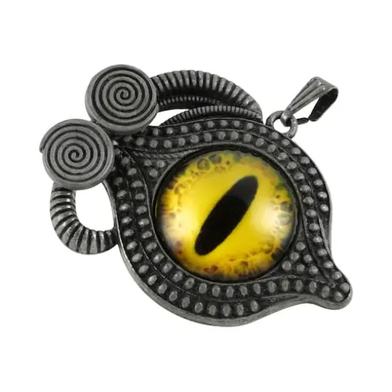 Found Objects Yellow Eye Pendant by Bead Landing&trade; {1}