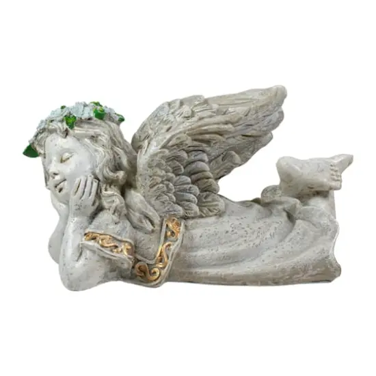 8" Daydreaming Angel Outdoor Patio Garden Statue {4}