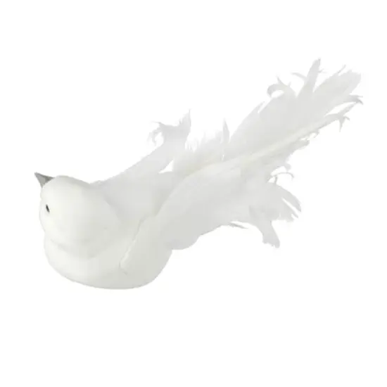 White Decorative Feather Bird by Ashland&reg; {3}
