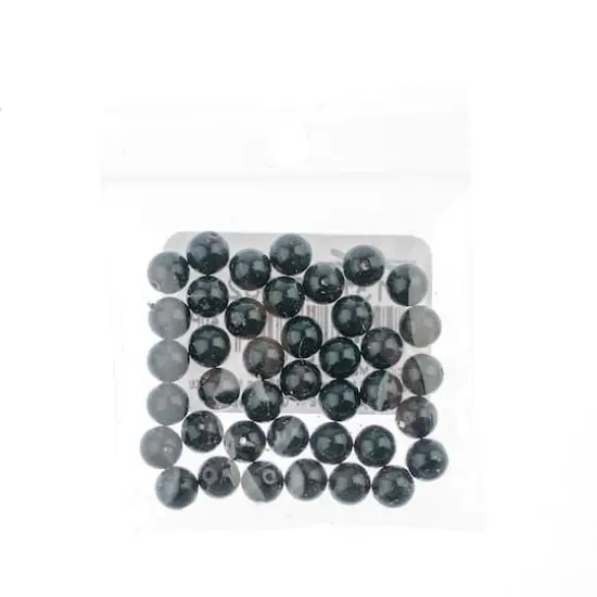 Preciosa Maxima Gemcolor 6mm Glass Pearls, 40ct. Malachite {3}