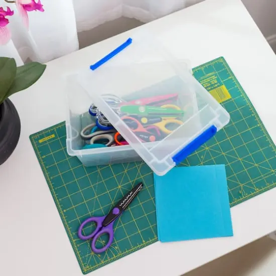 Iris&reg; 4.3 qt. Clear Latching Storage Totes, 6 Ct. {4}