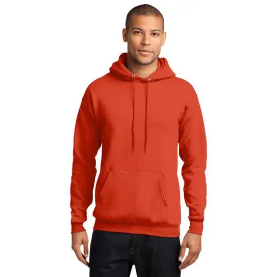 Port & Company&reg; Brights Core Fleece Pullover Hooded Sweatshirt Orange {4}
