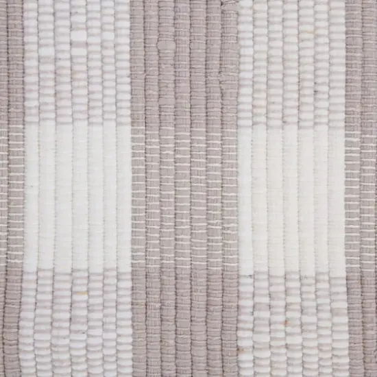 DII&reg; Buffalo Check Rag Rug, 26" x 40" Dusty Lilac and White {4}