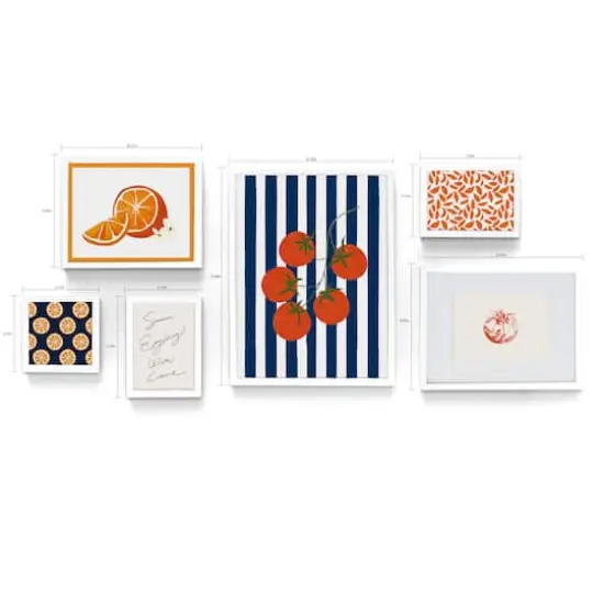 White 6 Piece 123 Gallery Wall Frame Set by Studio D&eacute;cor&reg; {4}