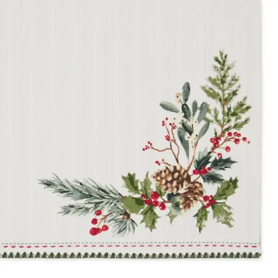 DII&reg; Heritage Holiday Sprigs Reversible Embellished Placemats, 4ct. {5}