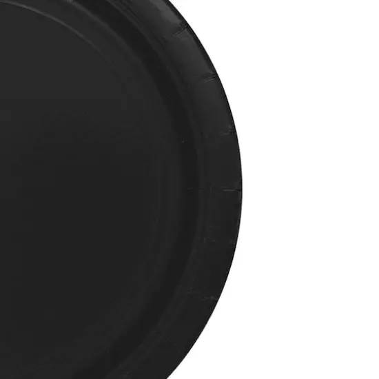 JAM Paper 9" Paper Party Plates, 50ct. Black {4}