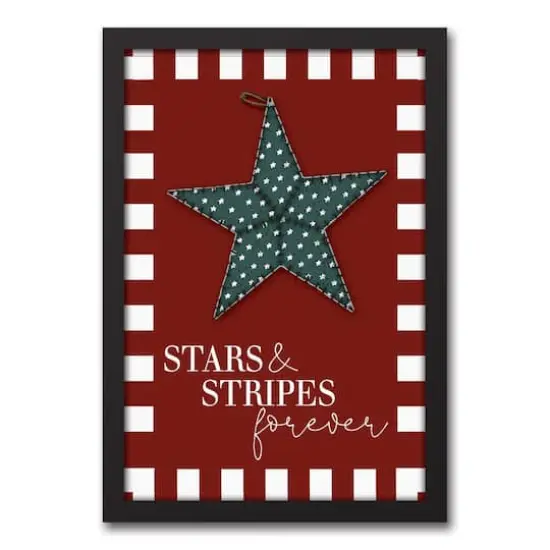 Primitive Star Black Framed Canvas {1}