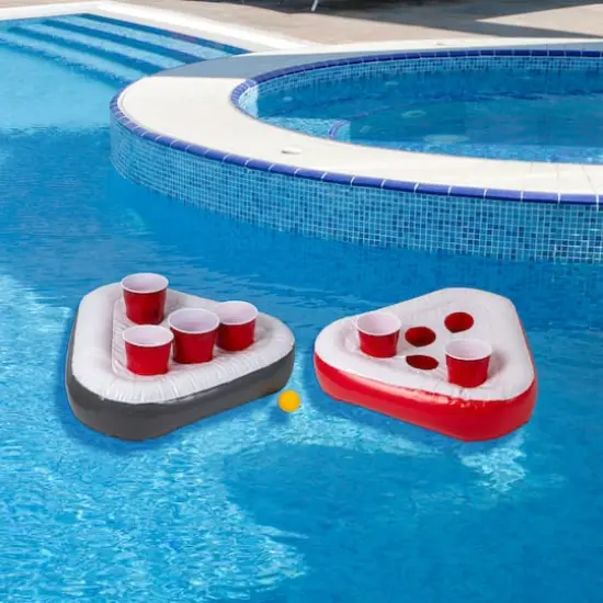 17.75" Inflatable Floating Swimming Pool Pong Game Set  {3}