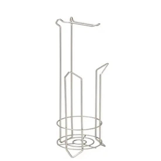 Bath Bliss Toilet Paper Holder & Reserve Satin {4}