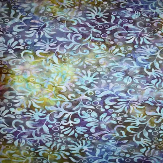 Feldman Premium Indonesian Batik Purple Freesia Fabric {4}