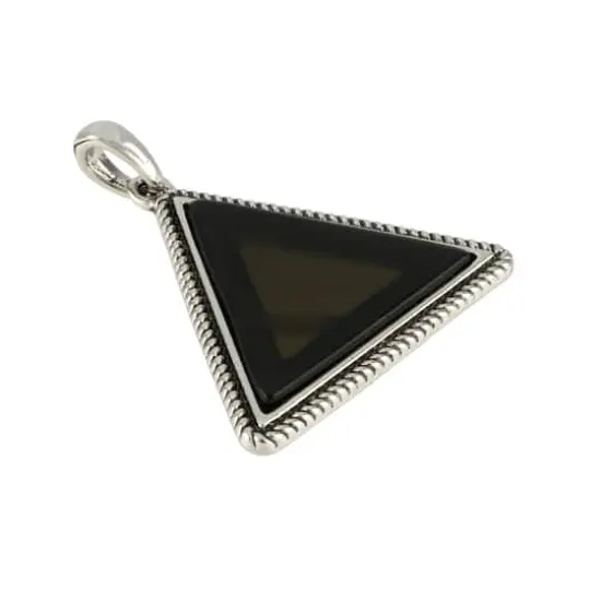 Black Metal Triangle Pendant by Bead Landing&trade; {1}
