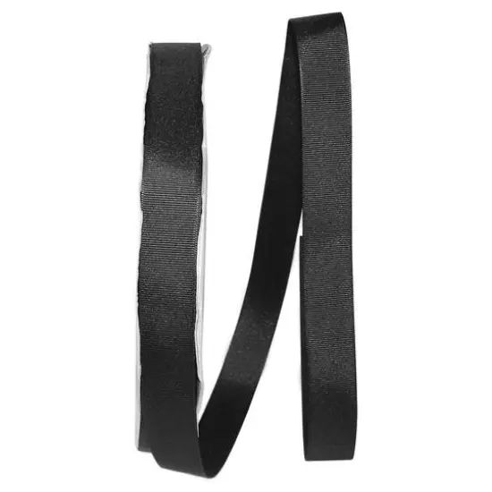 JAM Paper 7/8" x 100yd. Grosgrain Ribbon Black {1}