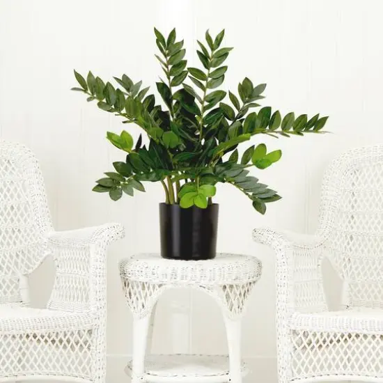 28" Artificial Zamioculcas Plant with Decorative Planter {8}