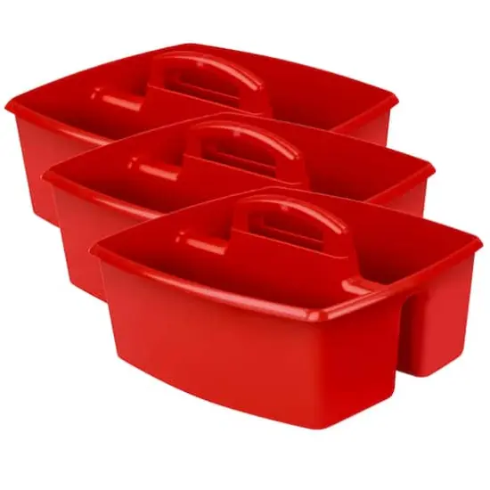 Storex Large Caddy, 3ct. Red {1}