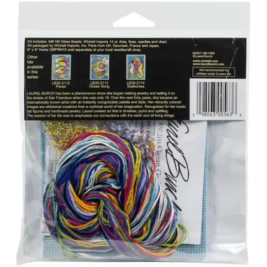 Mill Hill&reg; Laurel Burch&trade; Ocean Goddess Beaded Counted Cross Stitch Kit {4}