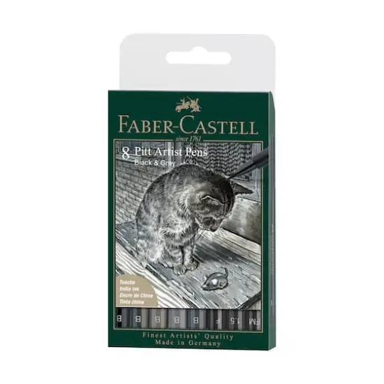 Faber-Castell&reg; PITT&reg; Artist Pen Soft Brush Set, 8 Piece {1}