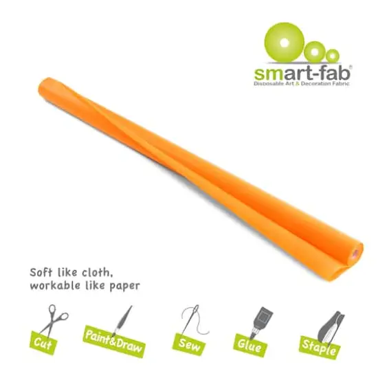 Smart-Fab&reg; Art & Decoration Fabric Roll, 48" x 40ft. Orange {6}