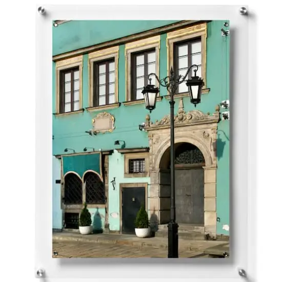 Wexel Art Single Panel Clear Acrylic Floating Wall Frame & Magnets with Silver Hardware {5}